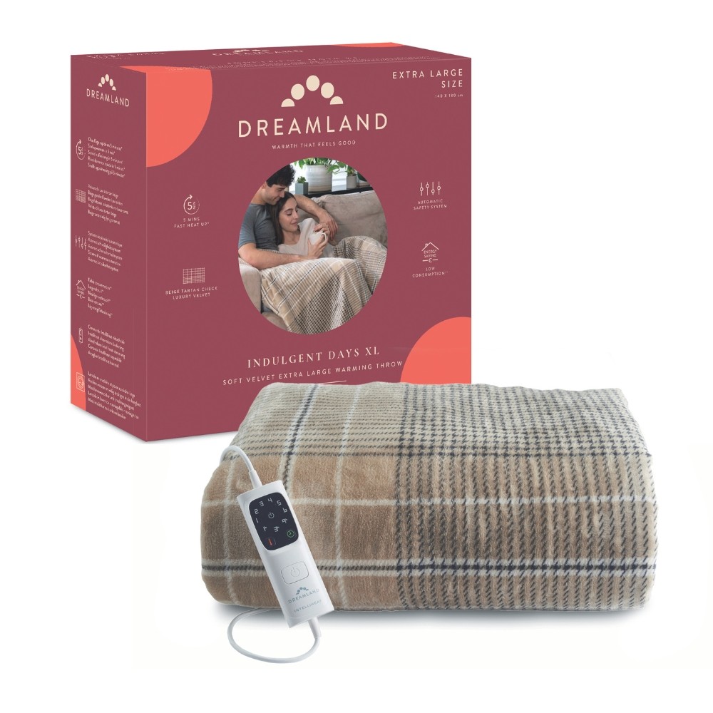 XL Heated Throw couverture chauffante warmtedeken