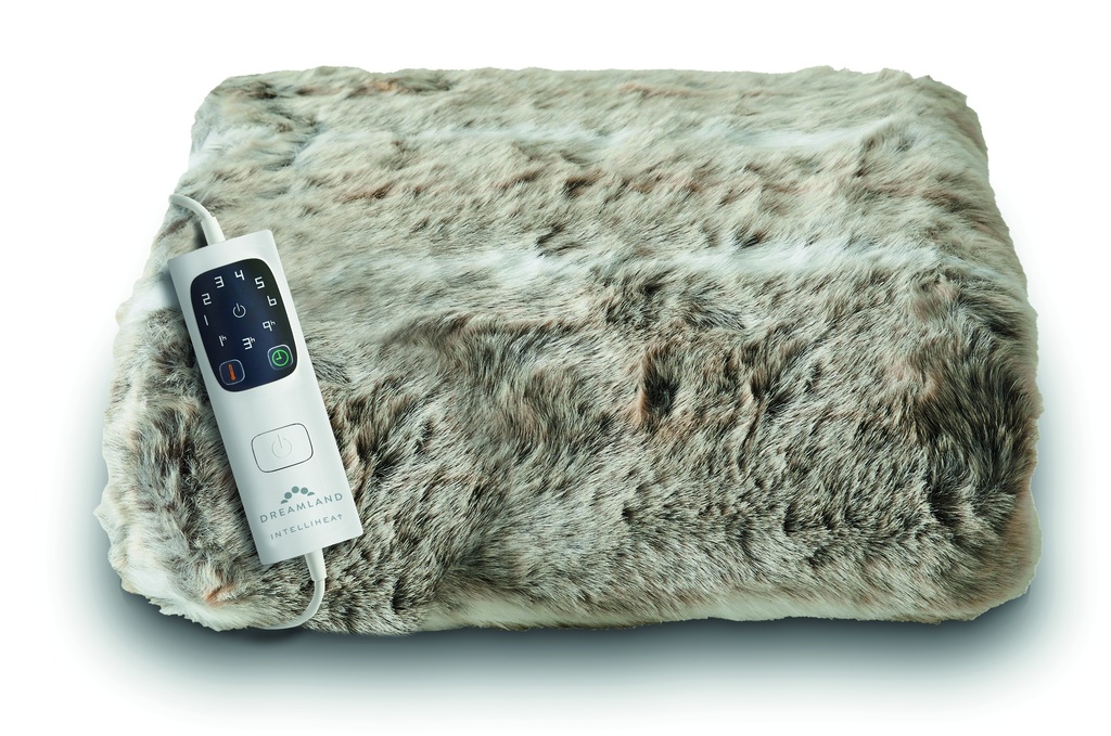 Heathed Throw Faux Fur (160X120)