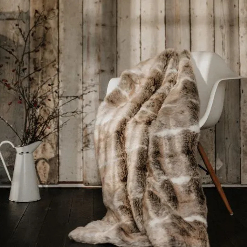 Verwarmd Plaid Faux Fur