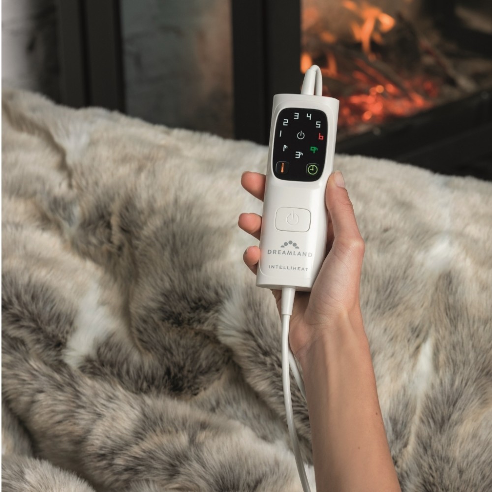 Verwarmd Plaid Faux Fur