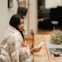 Verwarmd Plaid Faux Fur