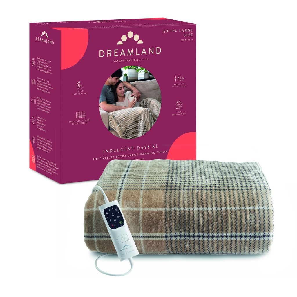 Verwarmde Plaid XL Fluweel