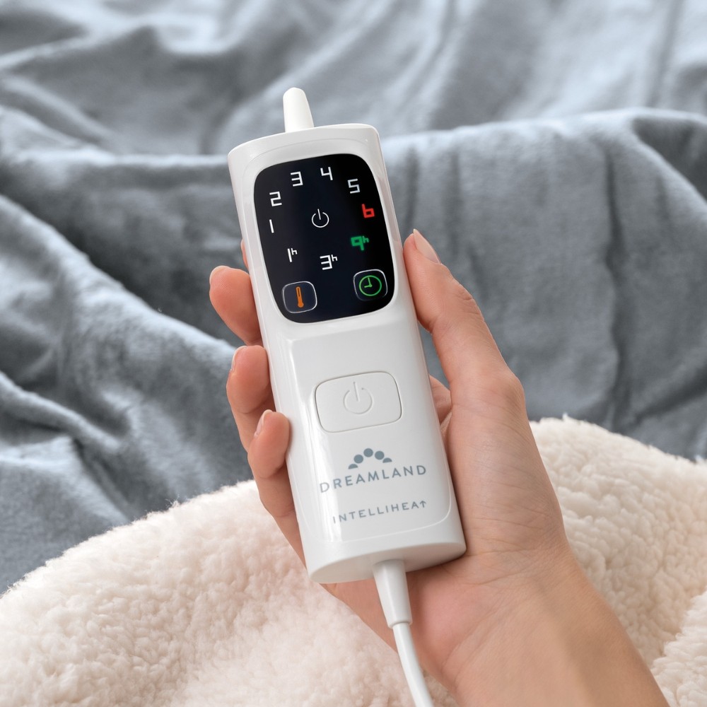 Sherpa en fluwelen warmteplaid grijs