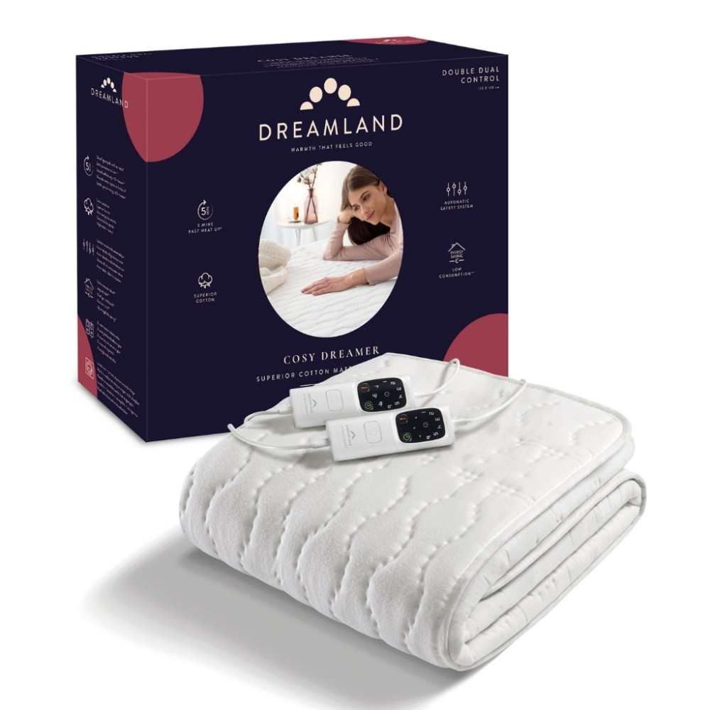 Cosy Cotton Mattress Warmer - DOUBLE with 2 Controllers
