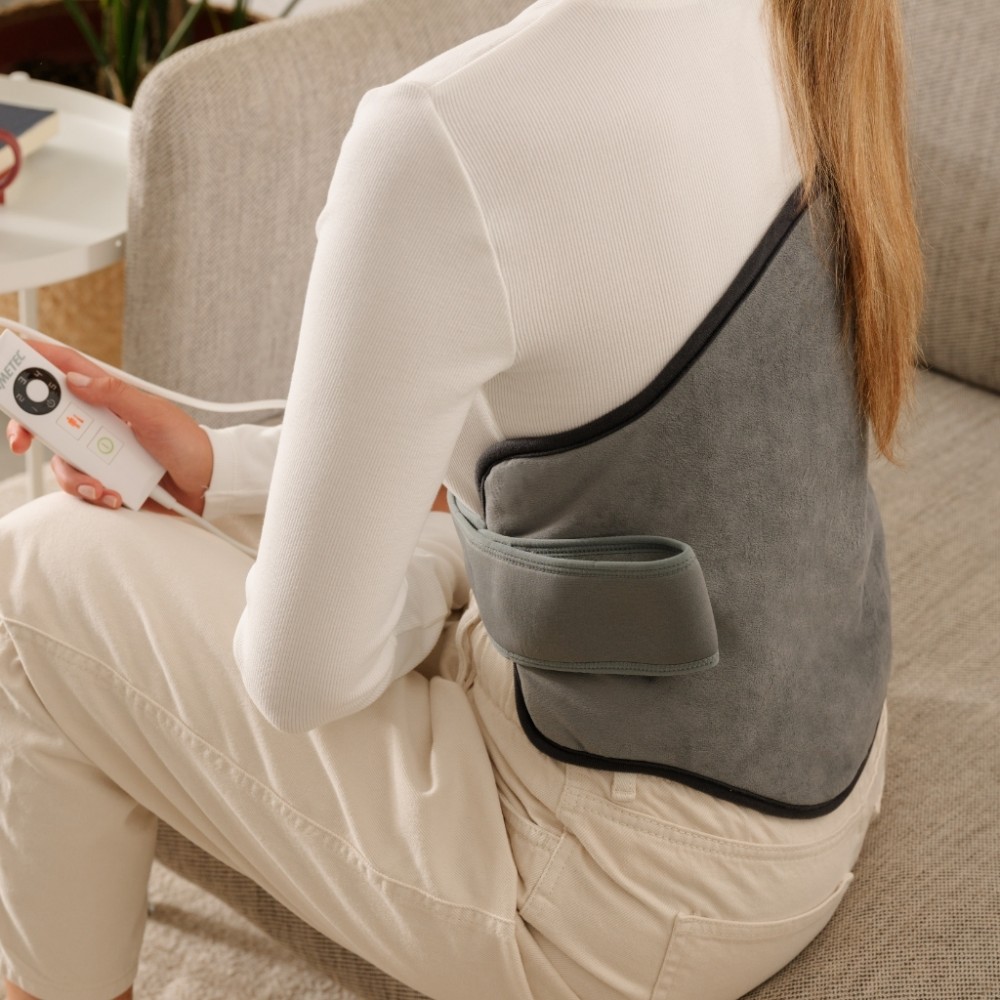 Heating Pad back with breathable and Soft Velvet Fabric - BACK- One Size