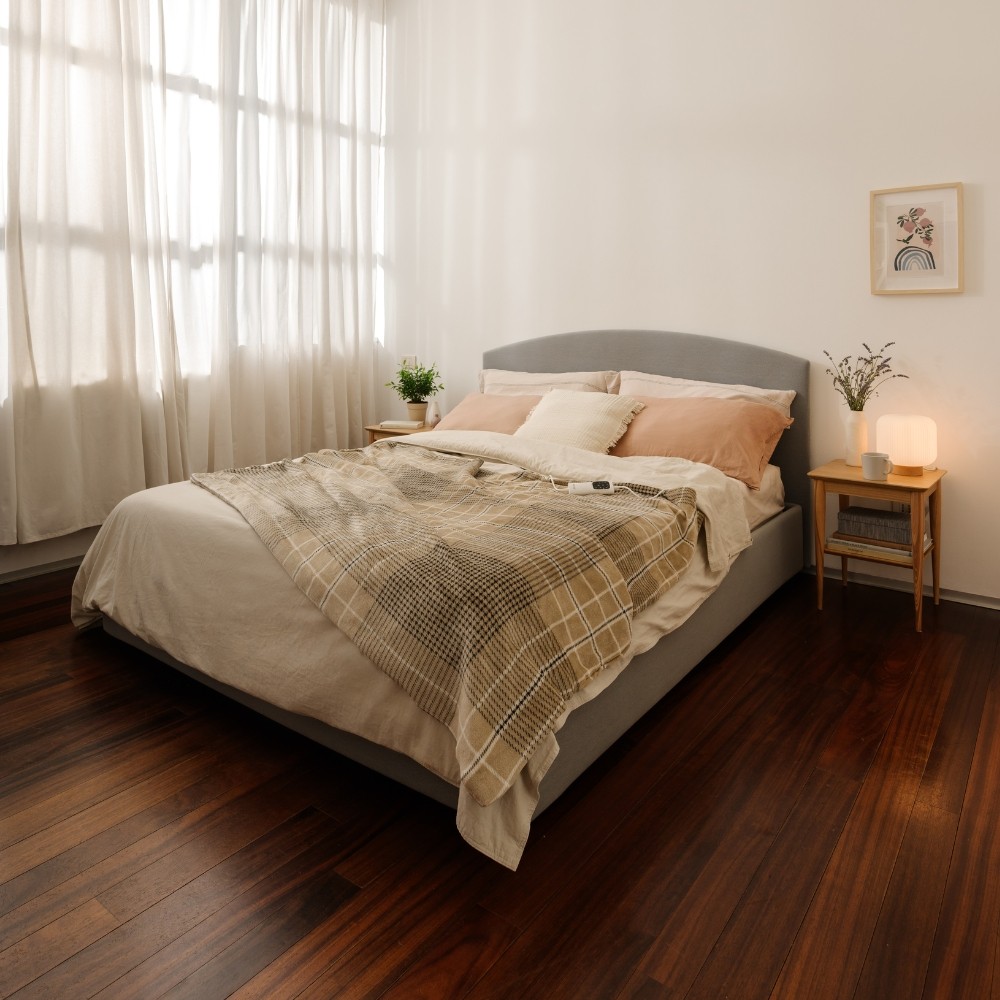 Soft Velvet Heated Throw - Indulgent Days - Extra Large