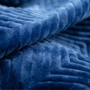 DREAMLAND Herringbone Blue Heated Throw - Hurry Home - Large