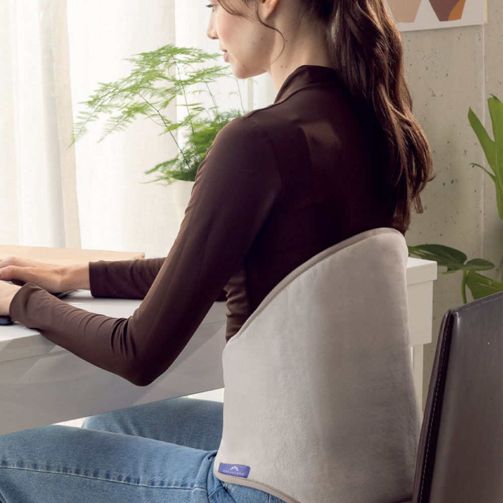 DREAMLAND Heating Pad BACK with breathable and Soft Fabric  - Beige