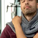 Neck and Shoulders Heating Pad Soft Grey  velvet - NECK & SHOULDERS