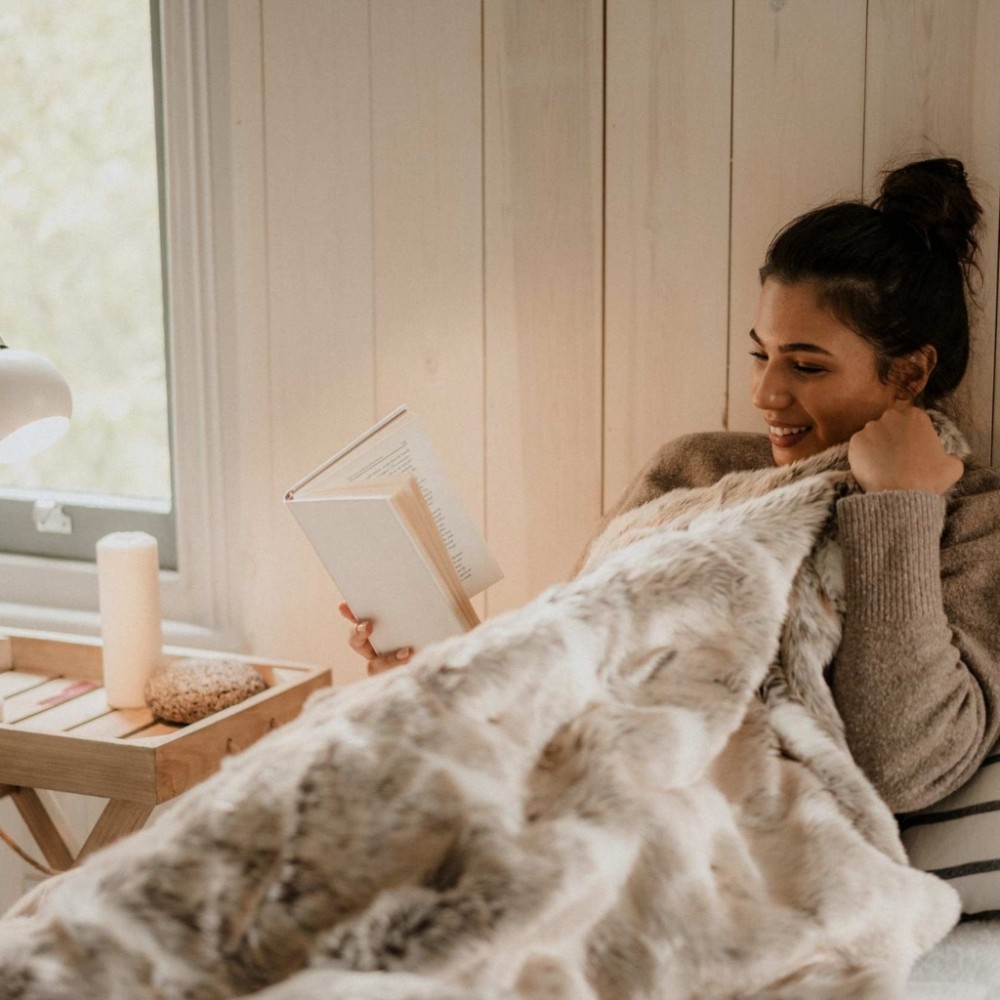 DREAMLAND Luxe Warmtedeken van Imitatiebont - Hyggie Days - Large