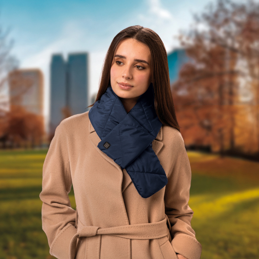 DREAMLAND Cordless Heated Scarf BLUE