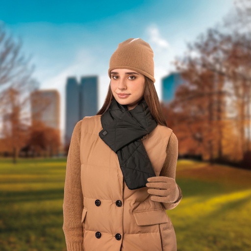 [26155] DREAMLAND Cordless Heated Scarf Black