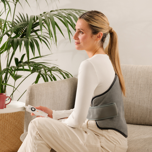 [16986] Heating Pad back with breathable and Soft Velvet Fabric - BACK- One Size