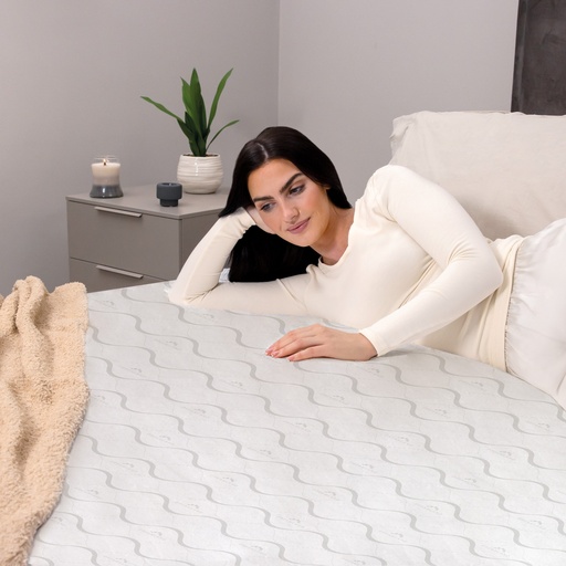 [16968] Sleep Deeply FLeece Verwarmde Matrastopper - DUBBEL met 2 Schakelaars