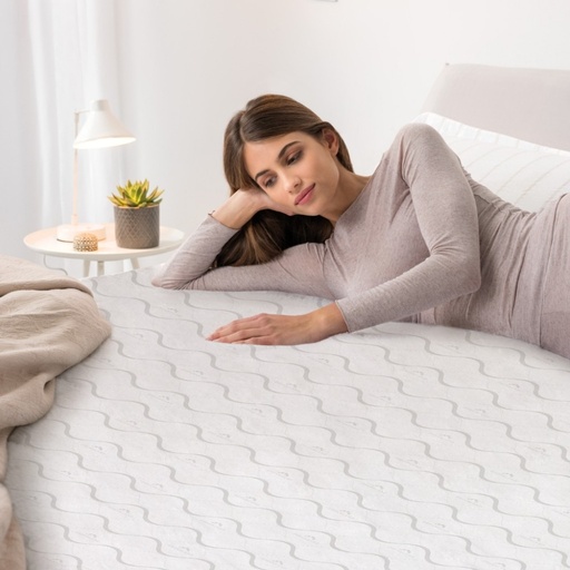 [26021] DREAMLAND Deluxe Fleece Surmatelas Chauffant SIMPLE avec 1 télécommande