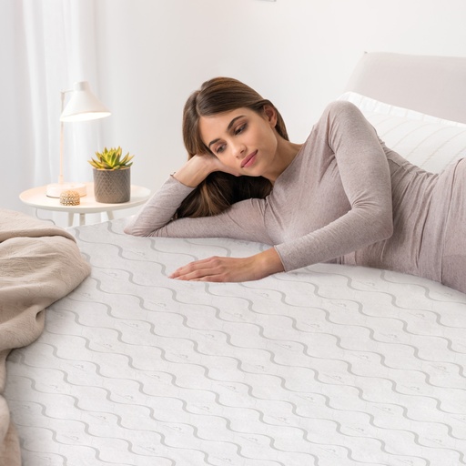 [26022] Deluxe Fleece Verwarmde Matrastopper - DUBBEL met 2 Schakelaars